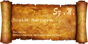 Szalók Marianna névjegykártya